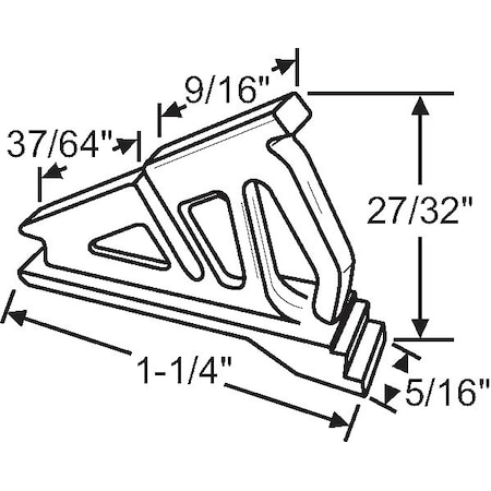 Strybuc White Vent Lock 900-19788W